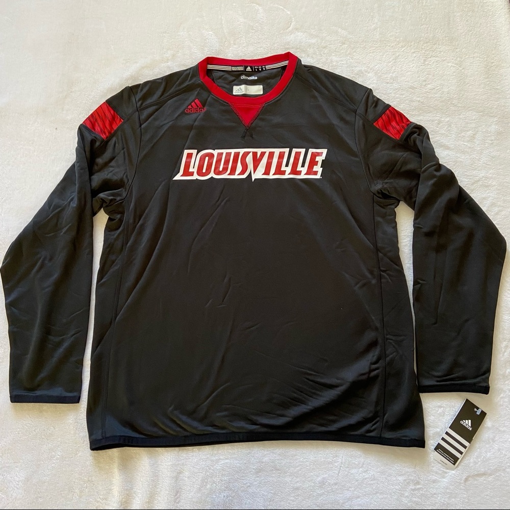 Men’s Adidas Louisville Cardinals Pullover Top Lg